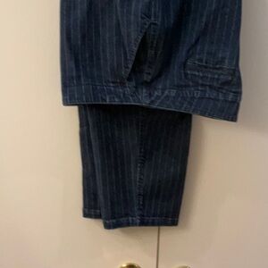 Blue Pinstripe Pants